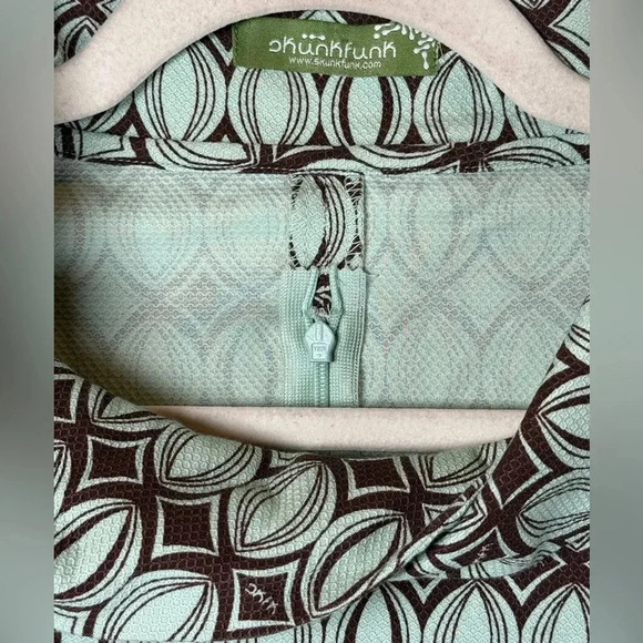 Skunkfunk SKFK Geometric Print Drop Waist Cowl Neck Dress Women’s Size XS (2) - Picture 7 of 14